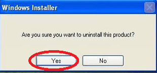 Confirm Uninstall